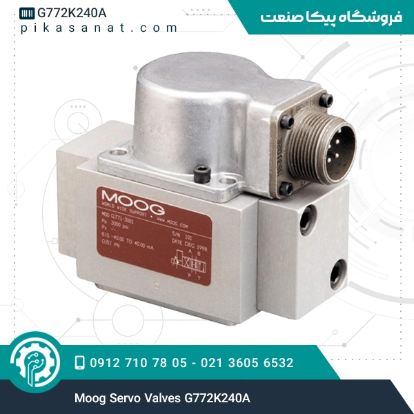 شیر سروو هیدرولیکی موگ Moog Servo Valves G772K240A
